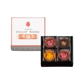 PLUMBER Tulip Rose Silver Grape Tulip Rose 4 Pieces for the Aged Day Gift