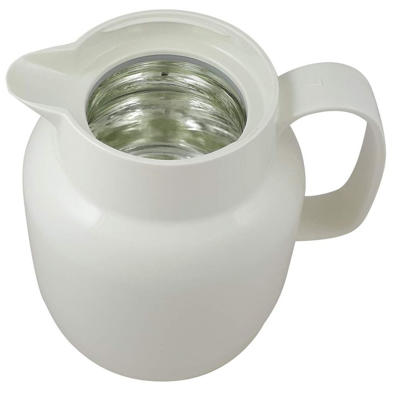 Helios Mondo Kunststoff-Isolierkanne, weiß, 1,3 Liter