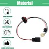 X AUTOHAUX 2 Pcs Headlight Lamp Wiring Harness Light Wire