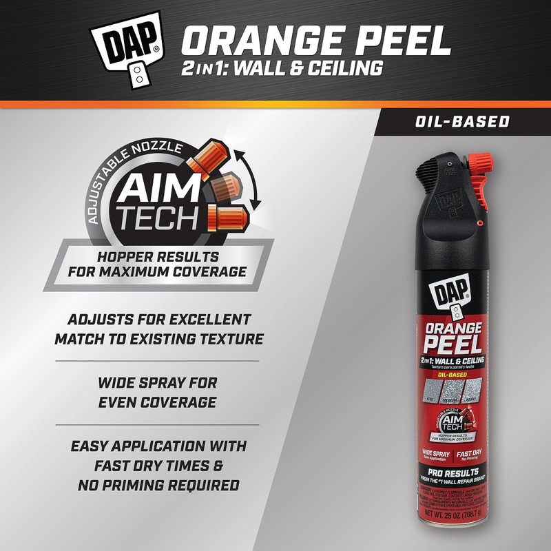 DAP Spray Texture Orange Peel Oil Based 2n1 Wall &