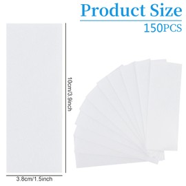 150 Pieces Wax Strips for Hair Removal, Non Woven Waxing Strips Face Wax Paper Strips for Women Facial Body Arms Legs Hair Cleaning and Remover (3.8×10cm, 1.6 x 3.9 Inch)