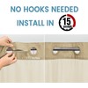 EUTXL Beige Stall No Hook Shower Curtain with Snap in