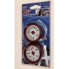 Autocom JDM RED TUNING DASH COMBO METER GAUGES THERMOMETER HYGROMETER