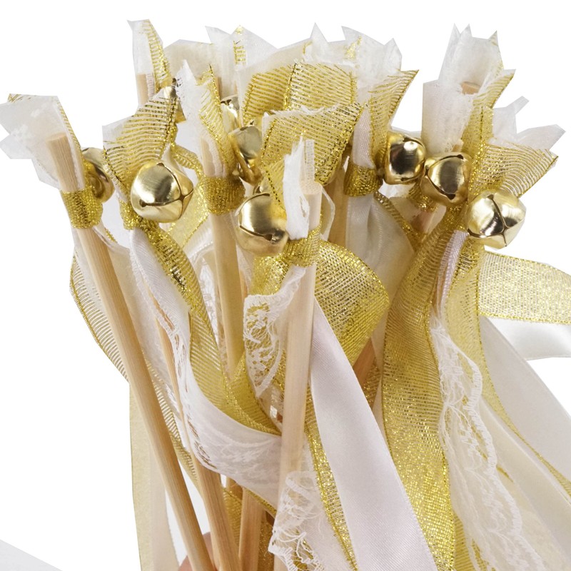 EinsSein 20 x Wedding Wands Romantic Olive Green Trellis Wedding