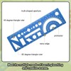 sourcing map Multifunctional Geometric Rulers 15cm Metric and SAE Aluminum