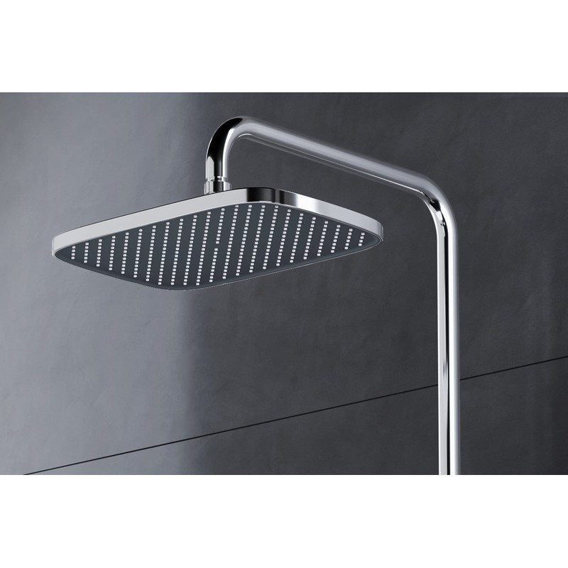Rain Shower Head D2201E Square 30 x 21 cm Anti-limescale