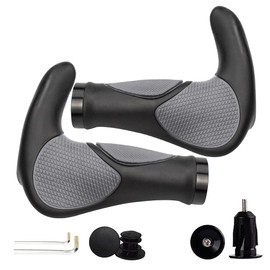 Bike Handlebar Grip, Soft Gel Inserts Shock Resistance Ergonomics Comfort Design,for MTB Bicycle Mountain Bike Grips