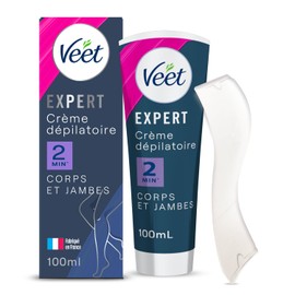 VEET Expert - Hair Removal Cream for Stubborn Hair - Body & Legs - Works in 2 Minutes - 100ml