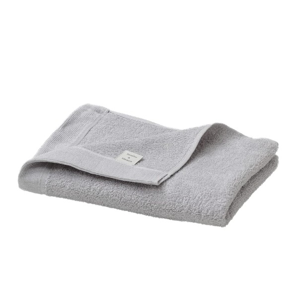 ideaco Thin but Premium Senshu Towel, 13.4 x 35.4 inches (34 x 90 cm), Face Towel, Gray Face Towel