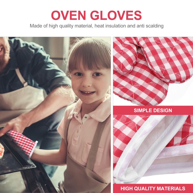 Oven Mitts for Children Play Kitchen Kitchen Mitts for 2pcs