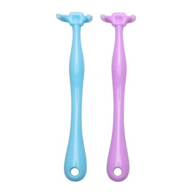 NO-Waste - Mango de hilo dental para limpieza de dientes de adultos y niños, reutilizable, 2 unidades