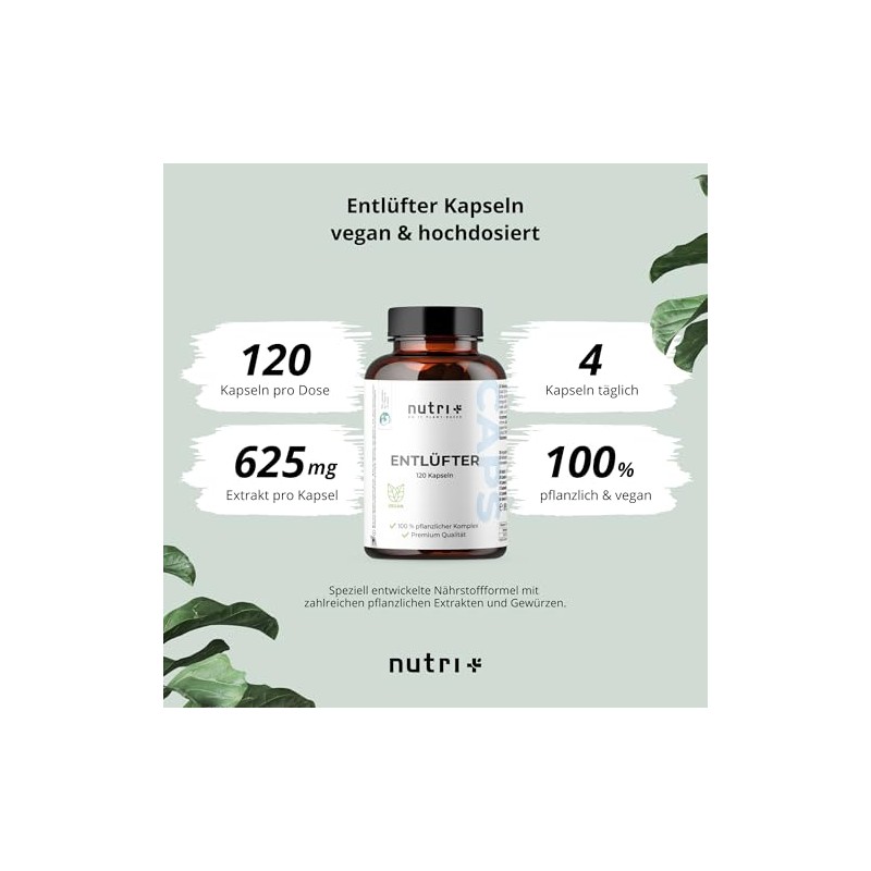 Nutri + Bleeder 120 Capsules - Popular with Bloating &