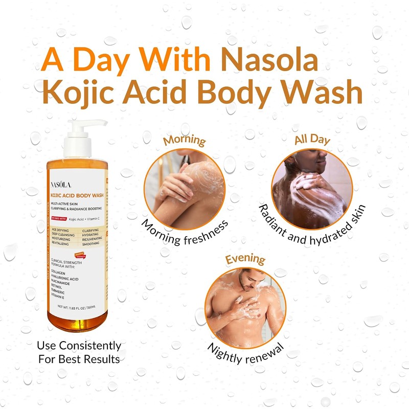 Nasola Kojic Acid Body Wash + Turmeric Vitamin C