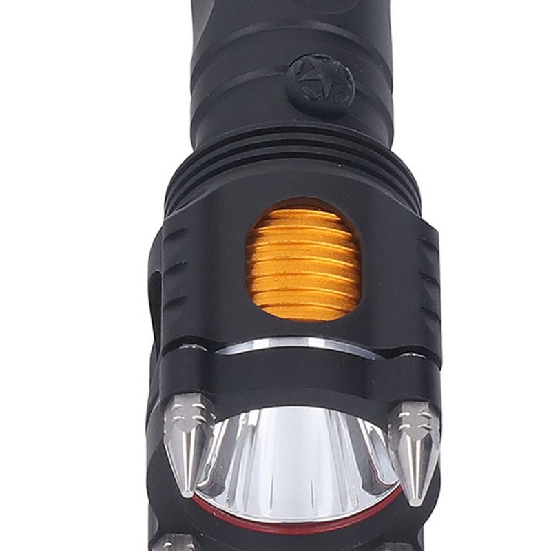 Rechargeable LED Flashlight Self Defense Super Bright Emergency Flashlight for