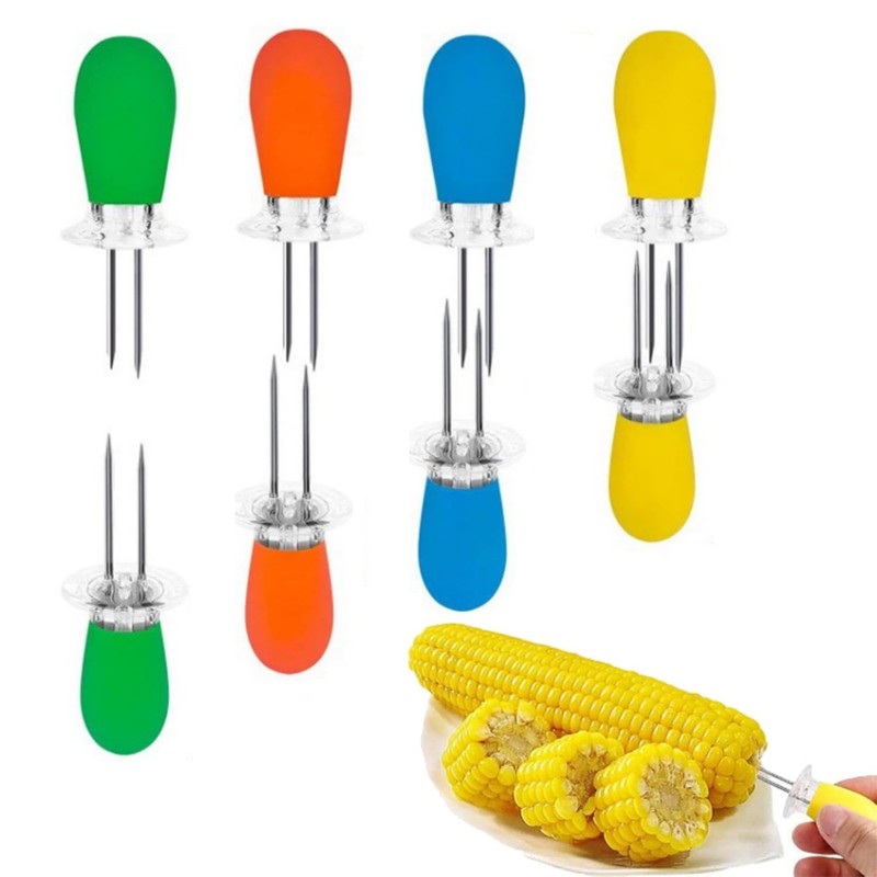 KOMUNJ 12 Pairs Corn Cob Holders, Corn on the Cob