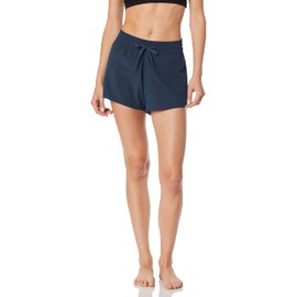 Kanu Surf Women's Stretch UPF 50+ Active Swim and Workout Boardshort, Darren Solid Navy, 10