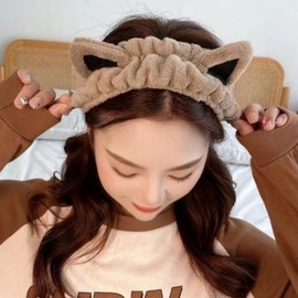 [Lungs_62] Cute Face Wash Headband Hair (46391391) - Red/FREE / [룽스_62]세안 귀여운 세수머리띠 헤어 (46391391) - 레드／FREE