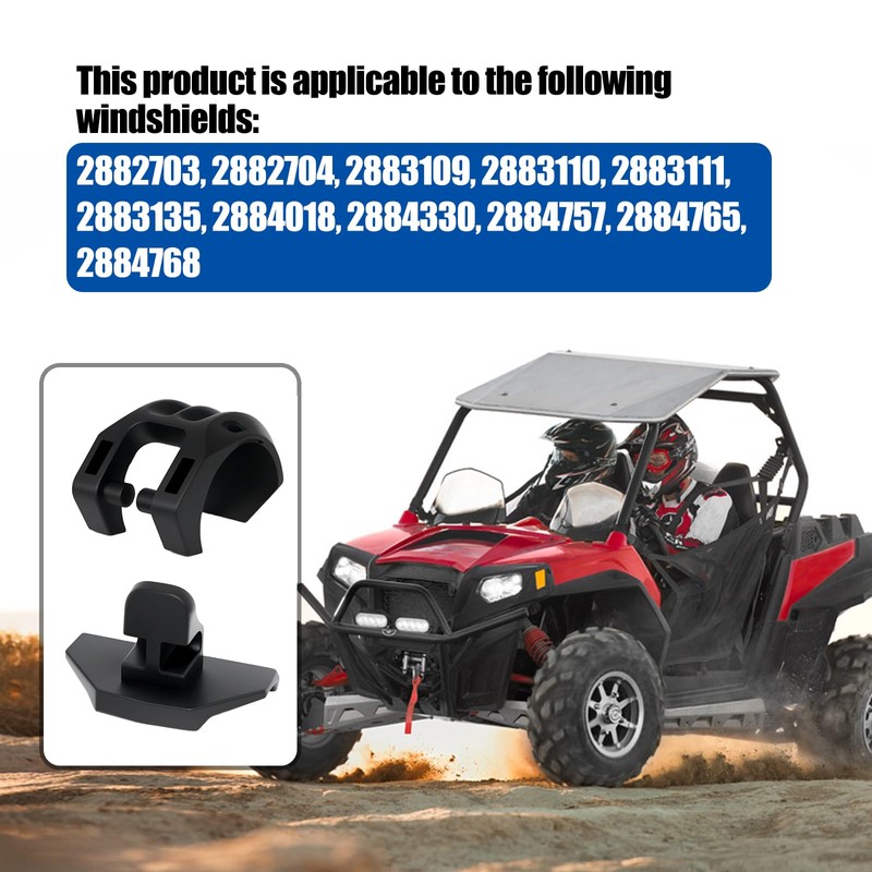 2207386 Windshield Clamp Kit Replacement for Polaris RZR, Lock &