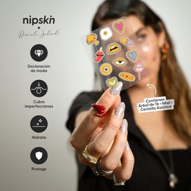 Nipskin X Daniela Salcedo - Parches para Granitos Eye-Conic - Pimple Patches Hidrocoloides con Diseños Exclusivos - Adhesivos Protectores para Skincare y Moda