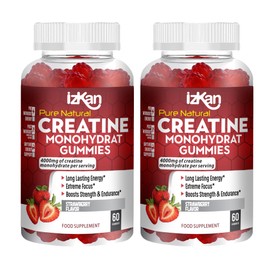 ProVita Health Creatine Monohydrate Gummies 4000mg for Men & Women - 60 Chewable Creatine Gummies Strawberry Flavoured Creatine | Pre Workout Gym Supplement| Keto | Vegan | (1 Months Supply) (2)