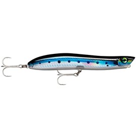 Rapala - Maxrap Walk'n Roll Fishing Lure Construction ABS - Baits Sea & Floor Fresh Water - Surface Swimming Depth - Size 10 cm / 13g - Made in Estonia - HD Blue Sardine