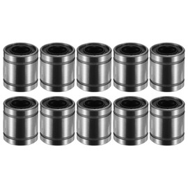 X AUTOHAUX LM8SUU 8x15x17mm Linear Ball Bearings Silver Tone - 10 Pcs