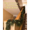 2Pcs 9FT Christmas Cedar Garland, Thick Faux Pine for Mantle