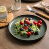 AmorArc Stoneware Dinnerware Sets, Wavy Rim Ceramic Plates and Bowls