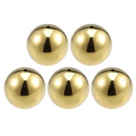 sourcing map 201 Stainless Steel Hollow Cap Ball for Railing Stairs Spindle Posts 50 mm Diameter Pack of 5