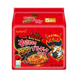 Samyang Bulldark Spicy Chicken Roasted Noodles, 4.93 Ounce (Pack of 5) (Ven_FD15-102)