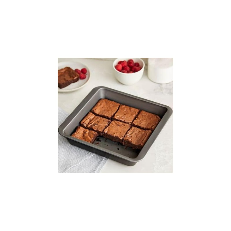 lakeland Non-Stick Square Brownie Tray – 21cm x 21cm x