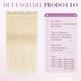 UK-Fashion-Shop Extension Capelli Veri Remy Hair Capelli Veri Extension Human Estensioni 26