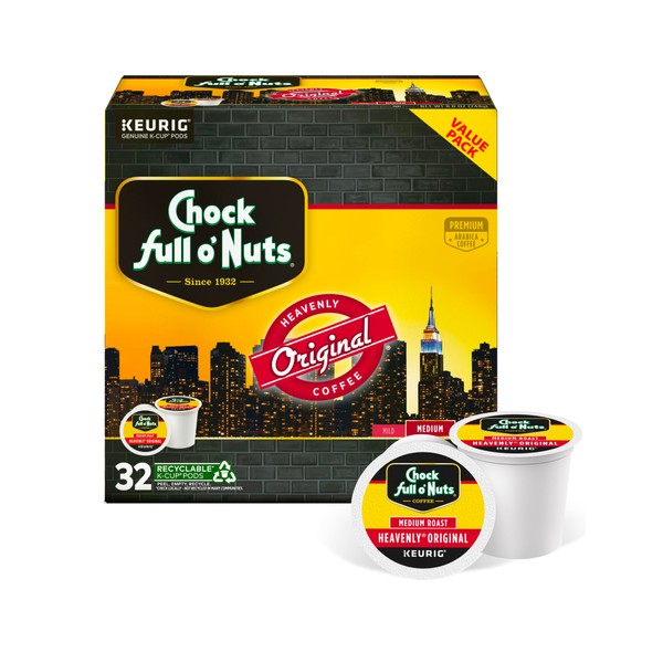 Chock full o’Nuts Heavenly Original Keurig K-Cup Pods for Keurig