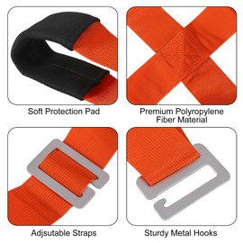 Moving Straps Lifting 1 Person 2 Person Lifting and Moving System Straps Shoulder Carrying Adjustable Handling Straps for Moving Mattress Couch Furniture Heavy Things Carry Secure Furniture Tool