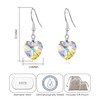Philip Jones Sterling Silver Aurora Borealis Heart Earrings Created with