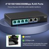 6-Port 10G/2.5G Ethernet Switch with Dual 10GBASE-T, Vimin 4X 2.5G