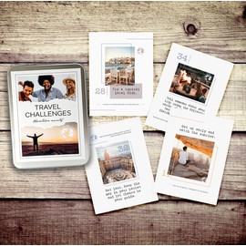 Bucket List for Travel | 50 Travel Challenges | The Perfect Travel Companion | Gift for Adventure Fun | Gift Travel | Wanderlust