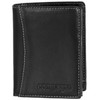 Compagno Genuine Leather Wallet Men's Purse Women, black, Classic