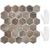 STICKGOO Hexagon Peel and Stick Backsplash Tile, Stick on Backsplash