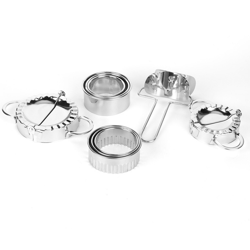 304 Stainless Steel Manual Dumplings Maker Mold Pastry Wrapper Set