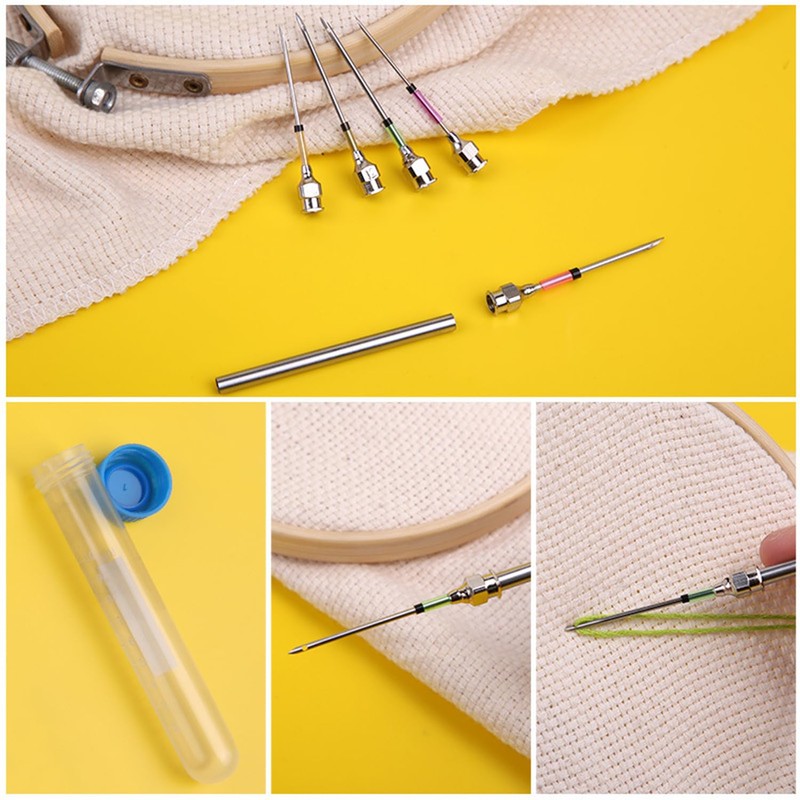 10Pcs Punch Needle Kits, Punch Needle Starter Kit, Adjustable Punch