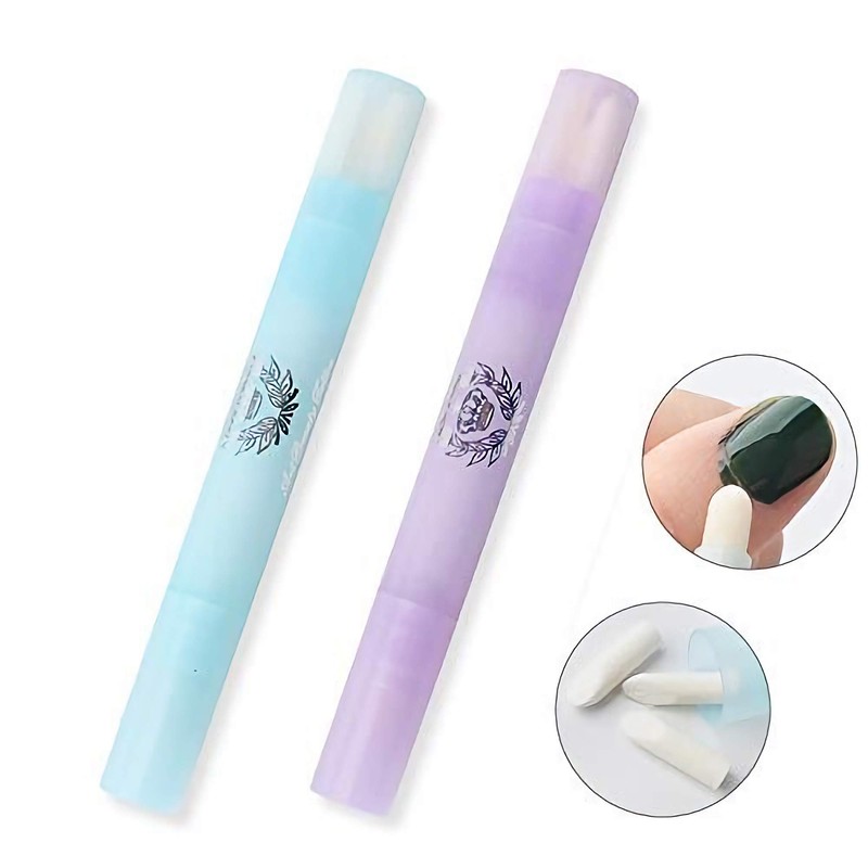 iwobi 2 Stücke Nail Art Entfernung Stifte, Nagellack Korrekturstift mit