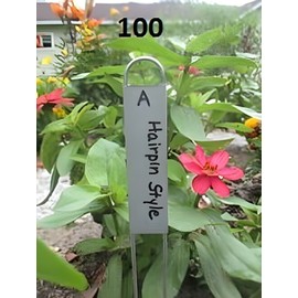 Paw Paw Everlast Label Company Heavy Duty Hairpin Style Plant Labels, garden labels, plant markers