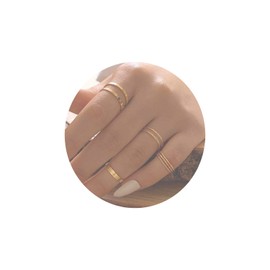 Yheakne Boho Rings Set, Knuckle Rings, Stacking Rings, Midi Vintage Retro Elegant Finger Rings Accessories for Women and Girls (Gold), Metal