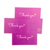 RXBC2011 100 Little Thank You Cards Gold Heart Design Bulk