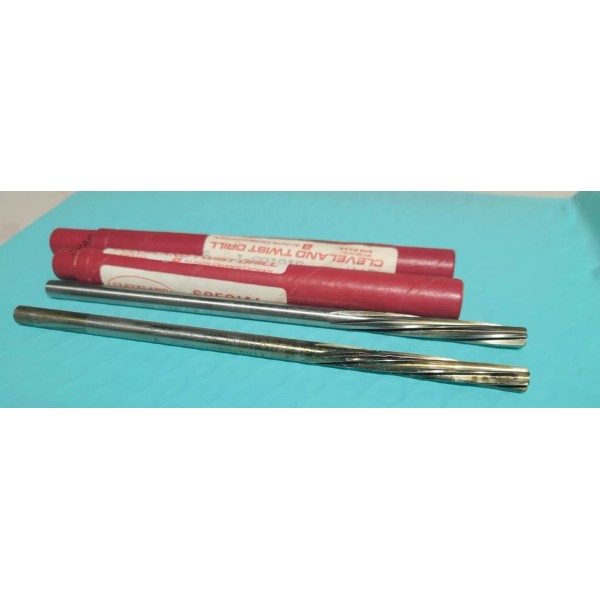 Cleveland Twist Drills 2pcs .2495 HSS Chucking Reamer Left Hand