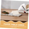 iplusmile 50pcs Gold Foil Dots Name Cards Elegant Table Tent