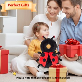 Baby Head Back Protector Backpack Toddler Safety Protector Cushion Pad Soft, Adjustable and Lightweight Design for Safe Walking and Crawling Toddlers Girls and Boys(Ladybug)