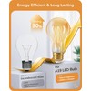 EDISHINE Vintage LED Edison Bulbs 8W, 60W Equivalent, 2200K Amber