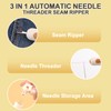 Automatic Needle Threaders Seam Ripper, Upgraded 3 in 1 Sewing